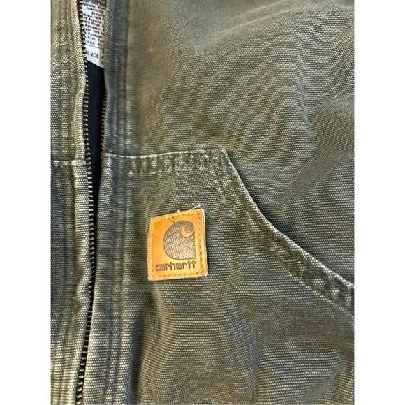 Carhartt boys 4t jacket USA green quilted interior rn#14806 hoodie - Picture 7 of 11